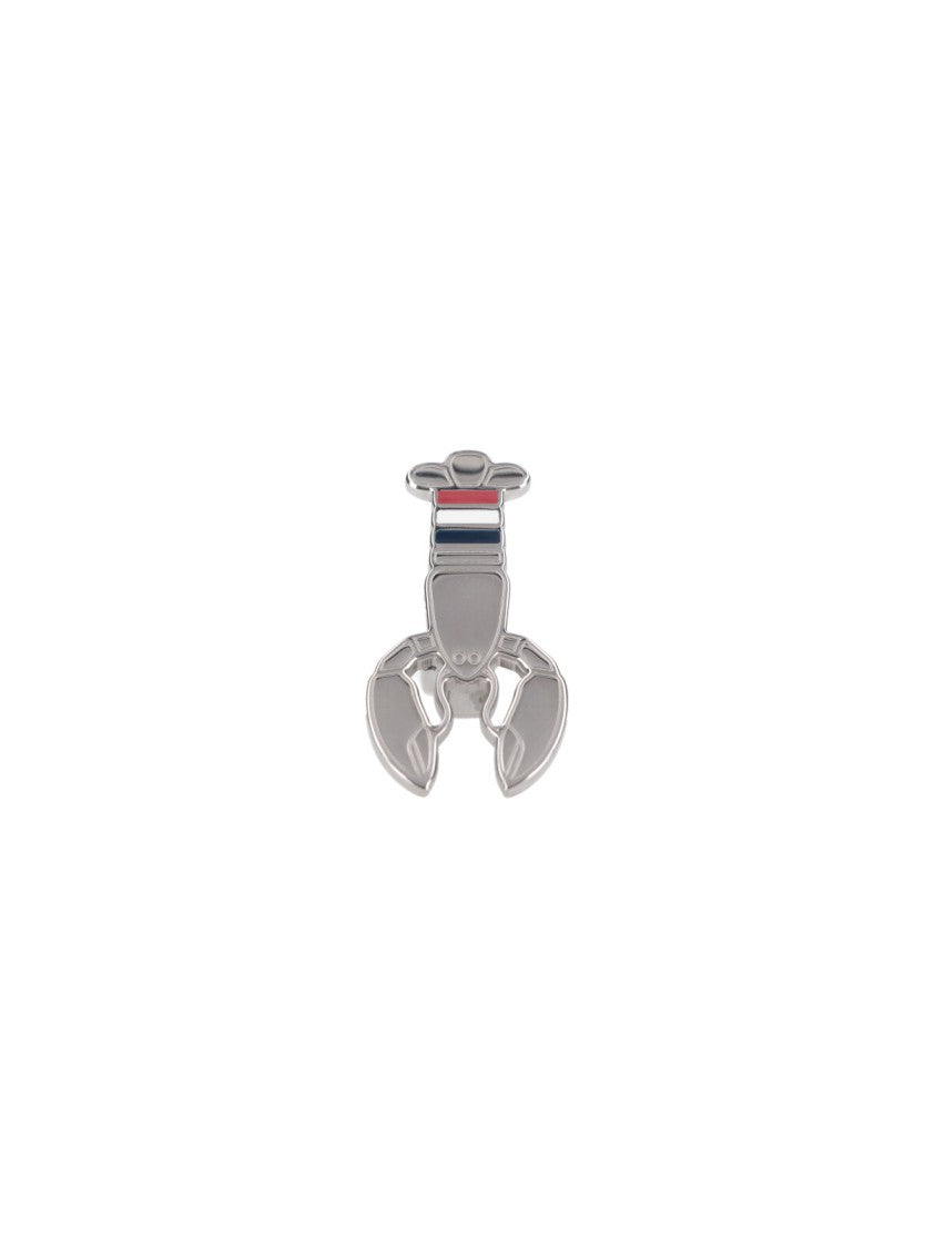 Thom Browne Silver-Tone Lobster Claw Lapel Pin
