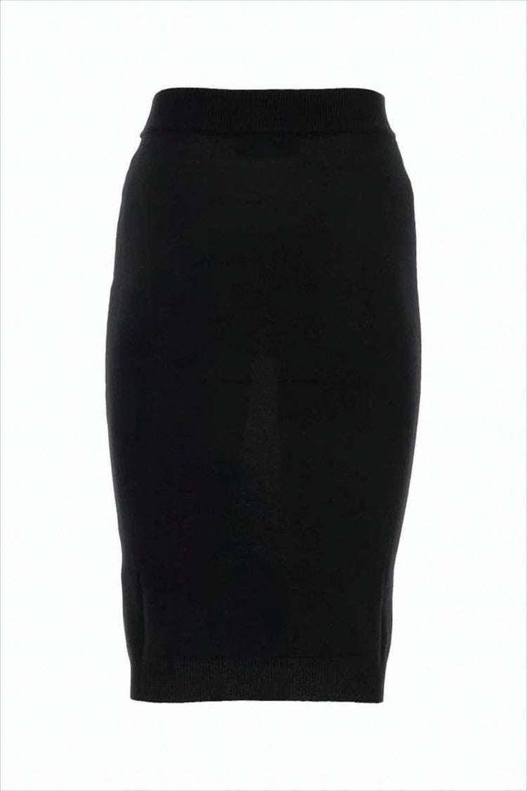 Vivienne Westwood Fitted Midi Skirt With Ribbed Waistband