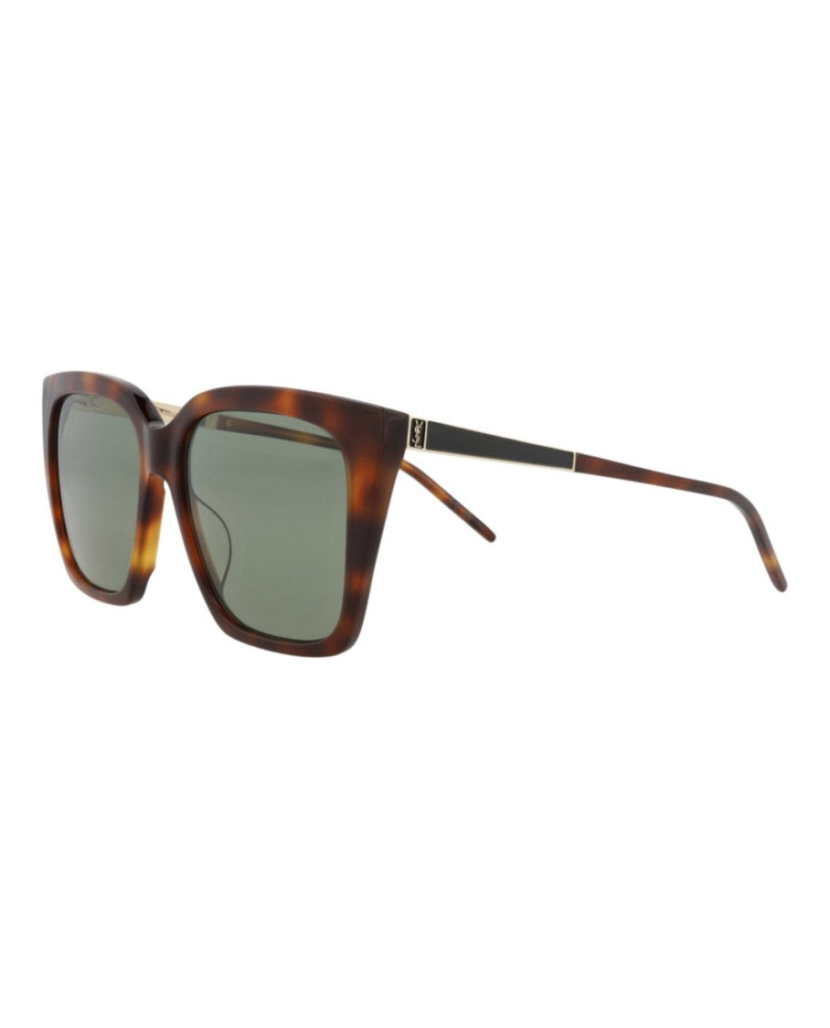 Saint Laurent Cat Eye-Frame Acetate Sunglasses With Metal Temples And Distinctive Logo