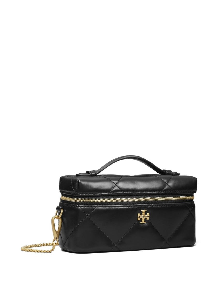Tory Burch Quilted Compact Bag With Gold Hardware