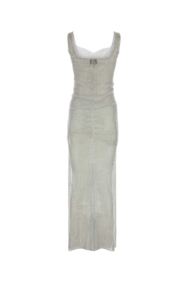 Santa Brands Silver Chain Metal Long Dress