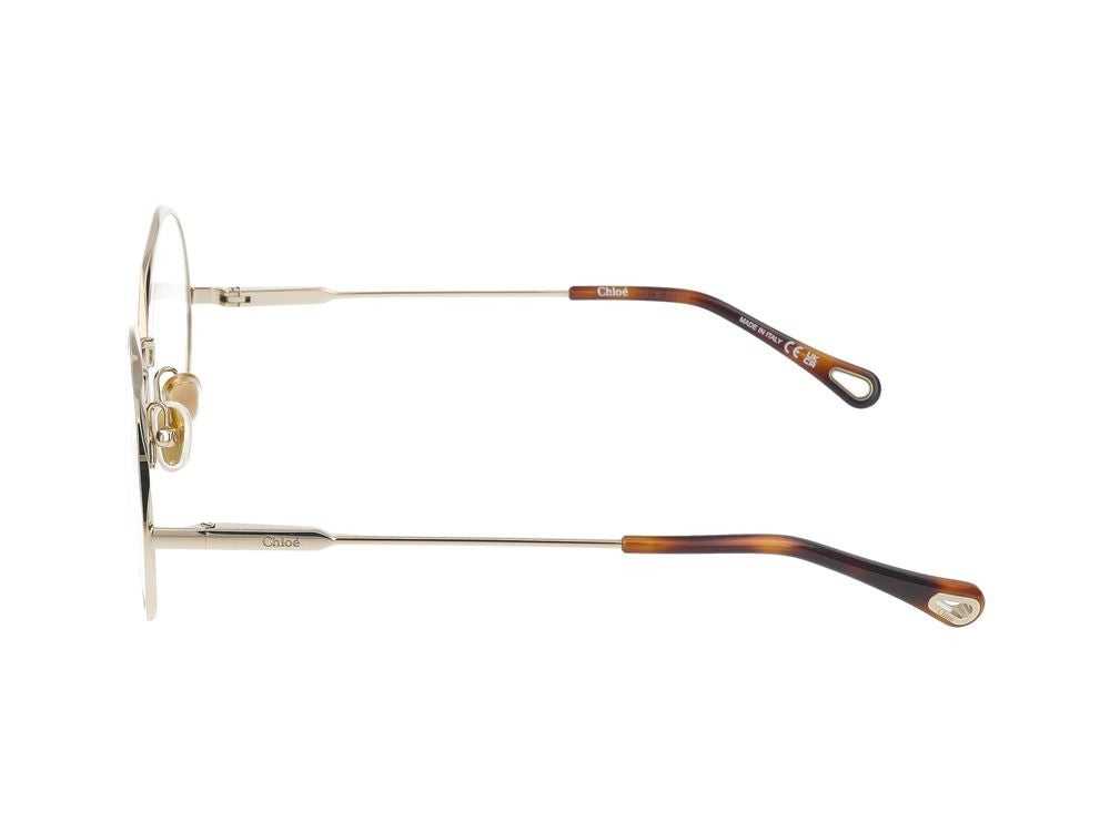 Chloé Eyeglasses Ch0185o 001 Gold Gold Transparent 51/20/140