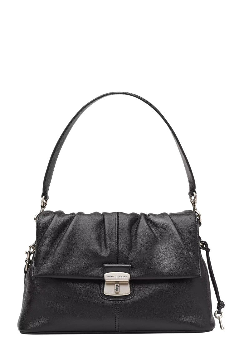 Marc Jacobs Black The Messenger Single-Handle Leather Shoulder Bag