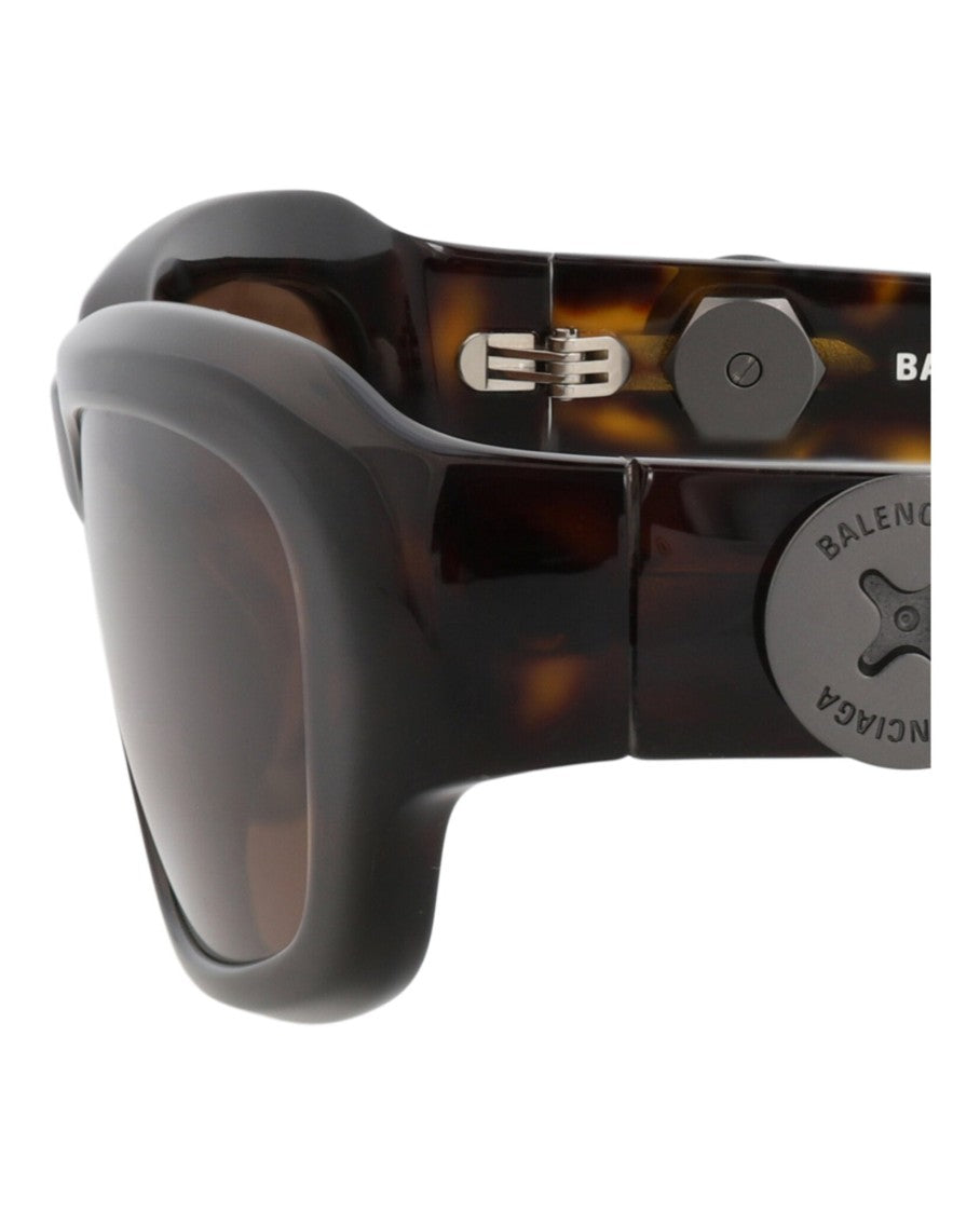 Balenciaga Square-Frame Recycled Acetate Sunglasses