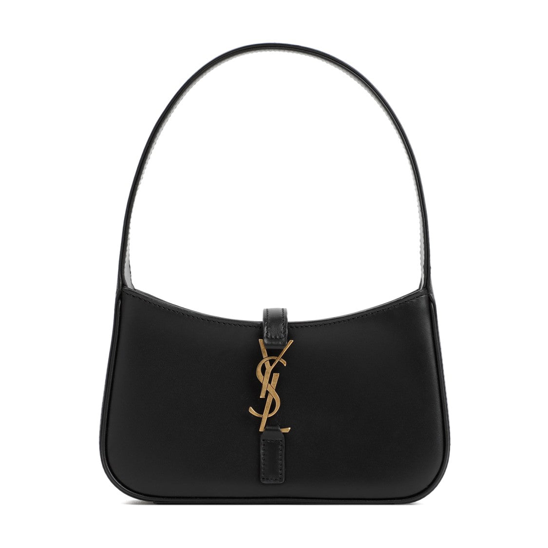 Saint Laurent Black Leather Hobo Mini Bag