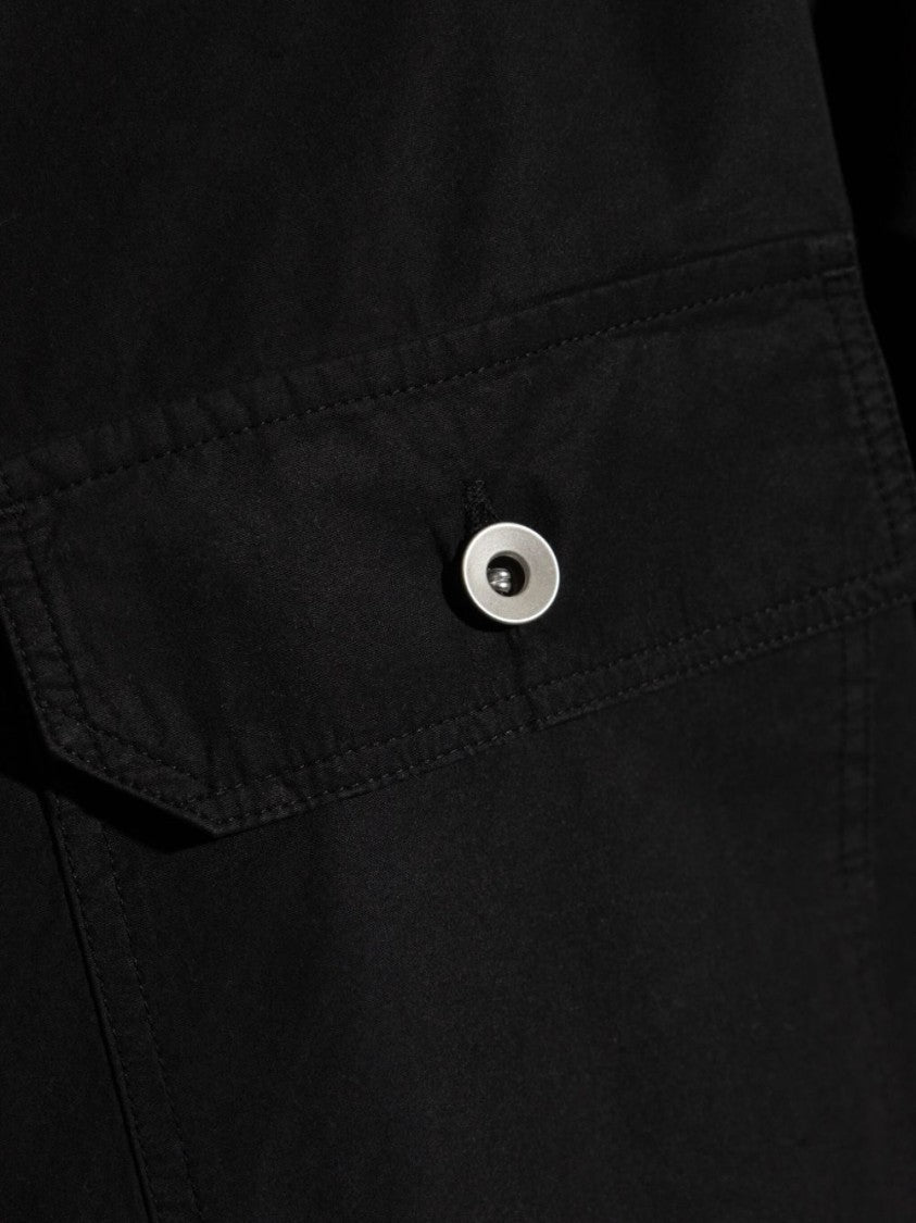 Drkshdw Long Sleeve Black Shirt With Chest Flap Pockets