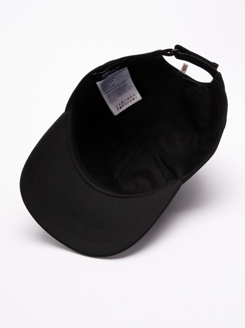 Moncler Grenoble Black Cotton Baseball Cap