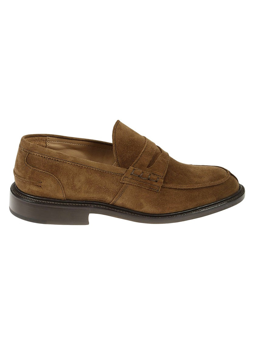 Tricker's Brown Suede James Penny Loafer