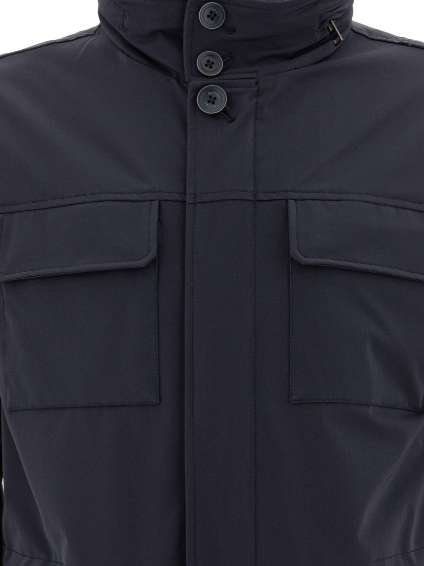 Herno Functional Lightweight Jacket With High Collar