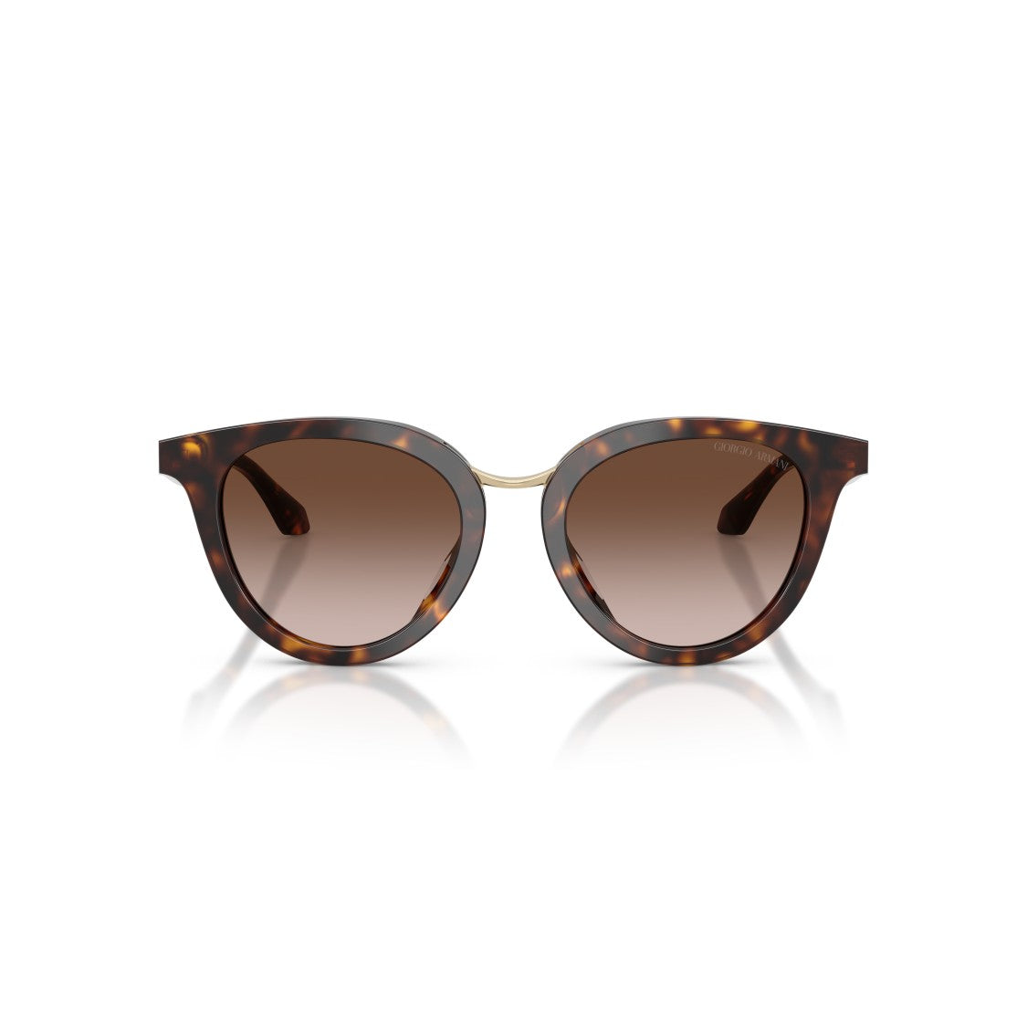 Giorgio Armani 0Ar8252u Rounded Cat-Eye Sunglasses With Tortoiseshell Acetate Frame