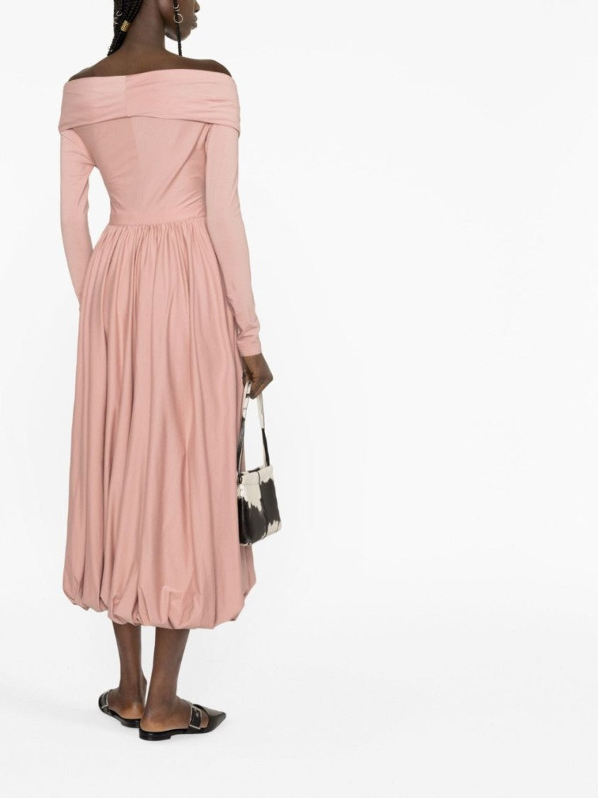 Philosophy Abito Off-The-Shoulder Cotton Midi Dress