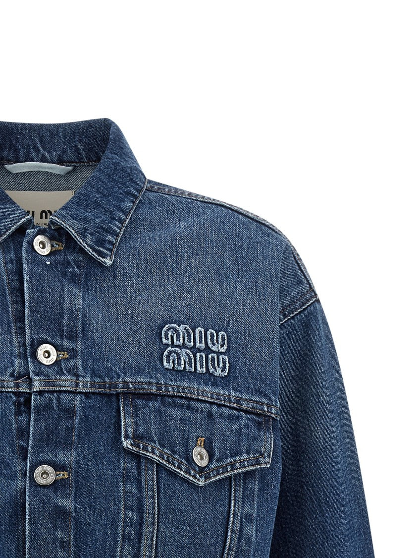 Miu Miu Cropped Denim Jacket