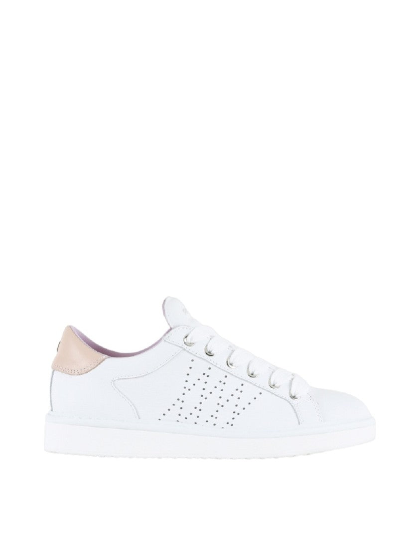 Panchic White Nappa Leather Sneakers