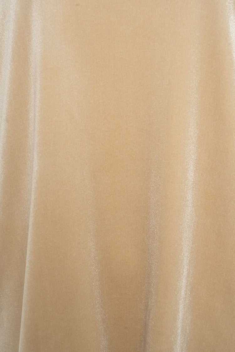 Gender Beige Round Neck T-Shirt With Short Sleeves