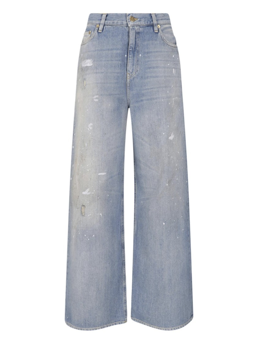 Golden Goose Light Blue Straight-Leg Five-Pocket Jeans