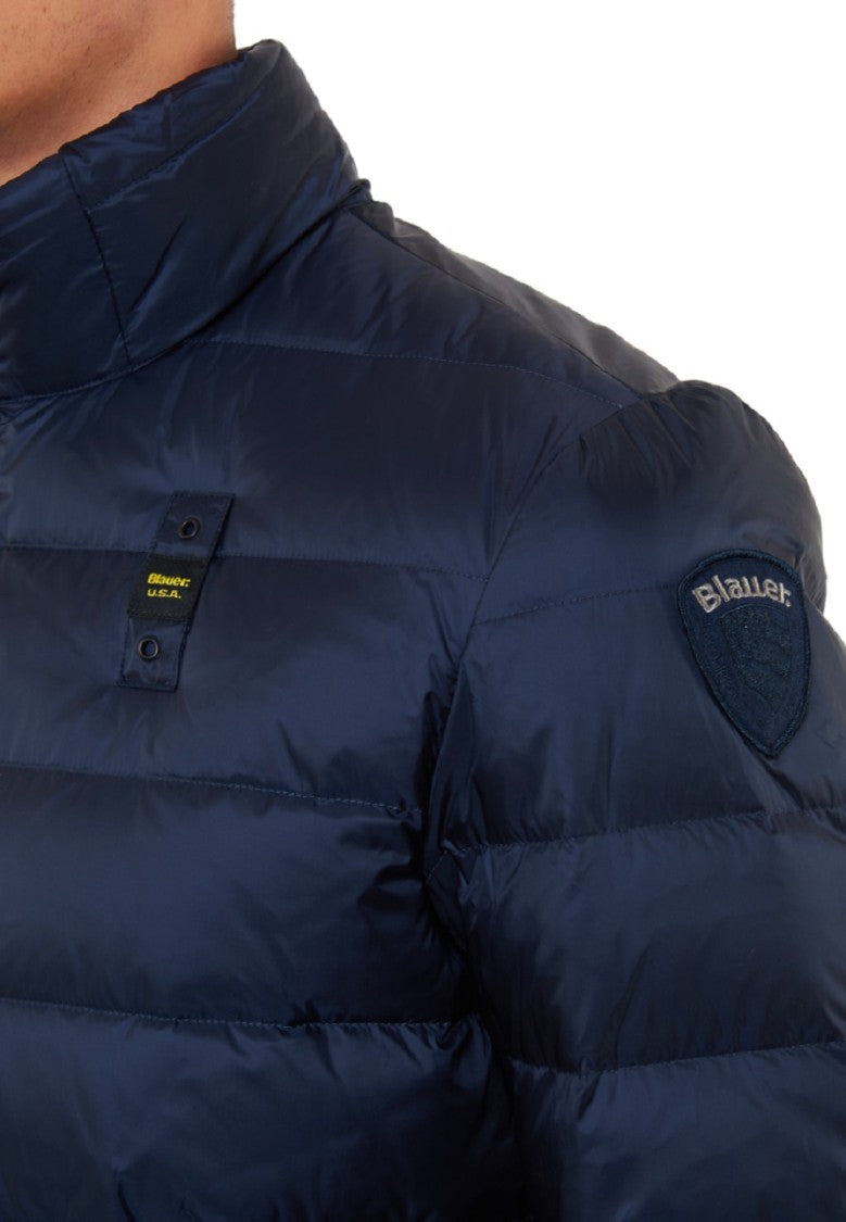Blauer Quilted Down Jacket Fixed Hood