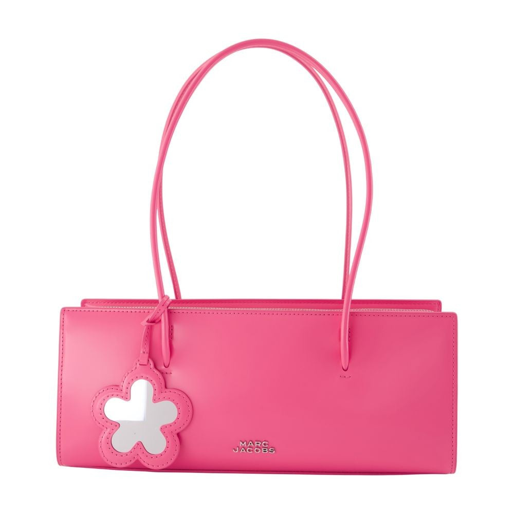 Marc Jacobs Mirror Satchel Shoulder Bag With Flower Charm