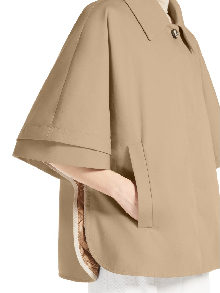 Max Mara Relaxed Sand Beige Jacket With Detachable Lining