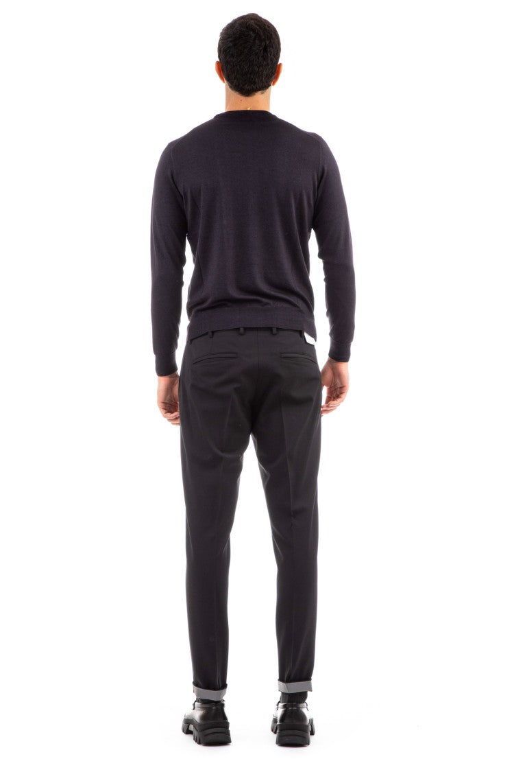Drumohr Cashmere-Silk Crewneck Sweater