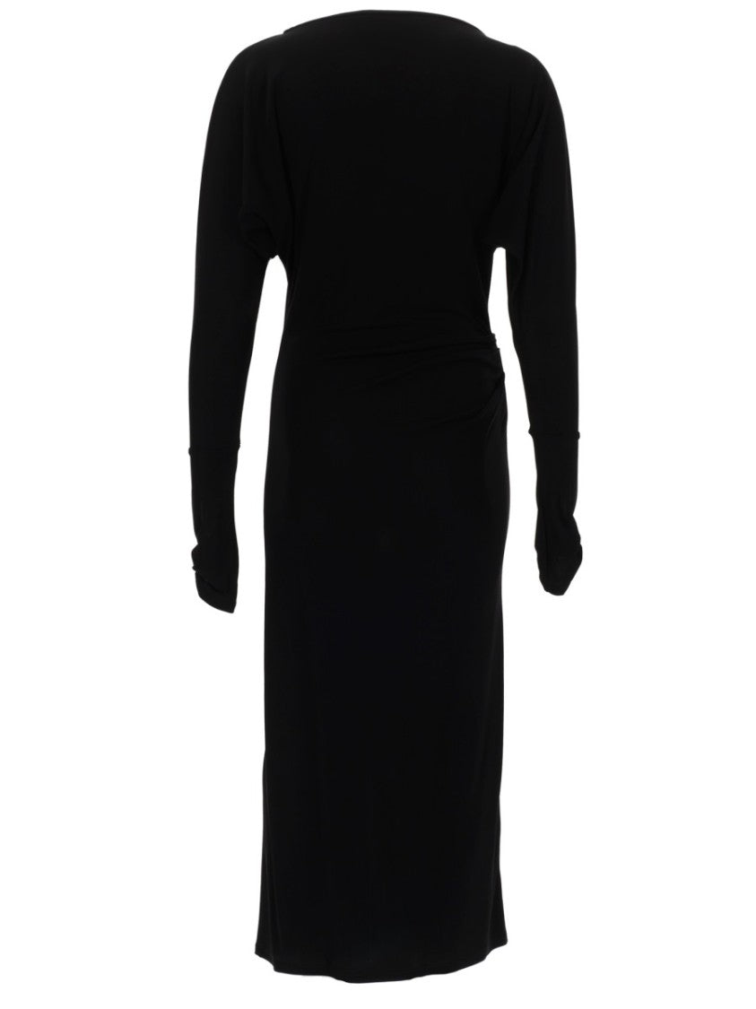 Max Mara Form-Fitting Midi Dress With Elegant Draping