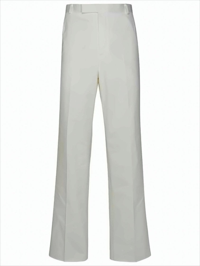 Thom Browne Straight-Leg Pants With Minimalist Design And Tricolor Detail