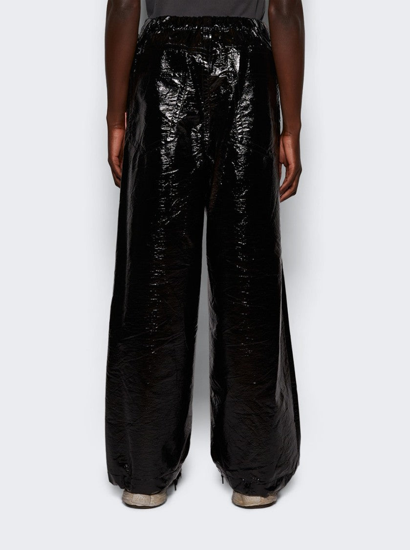 Maison Mihara Yasuhiro Enamel Wide Trousers Black