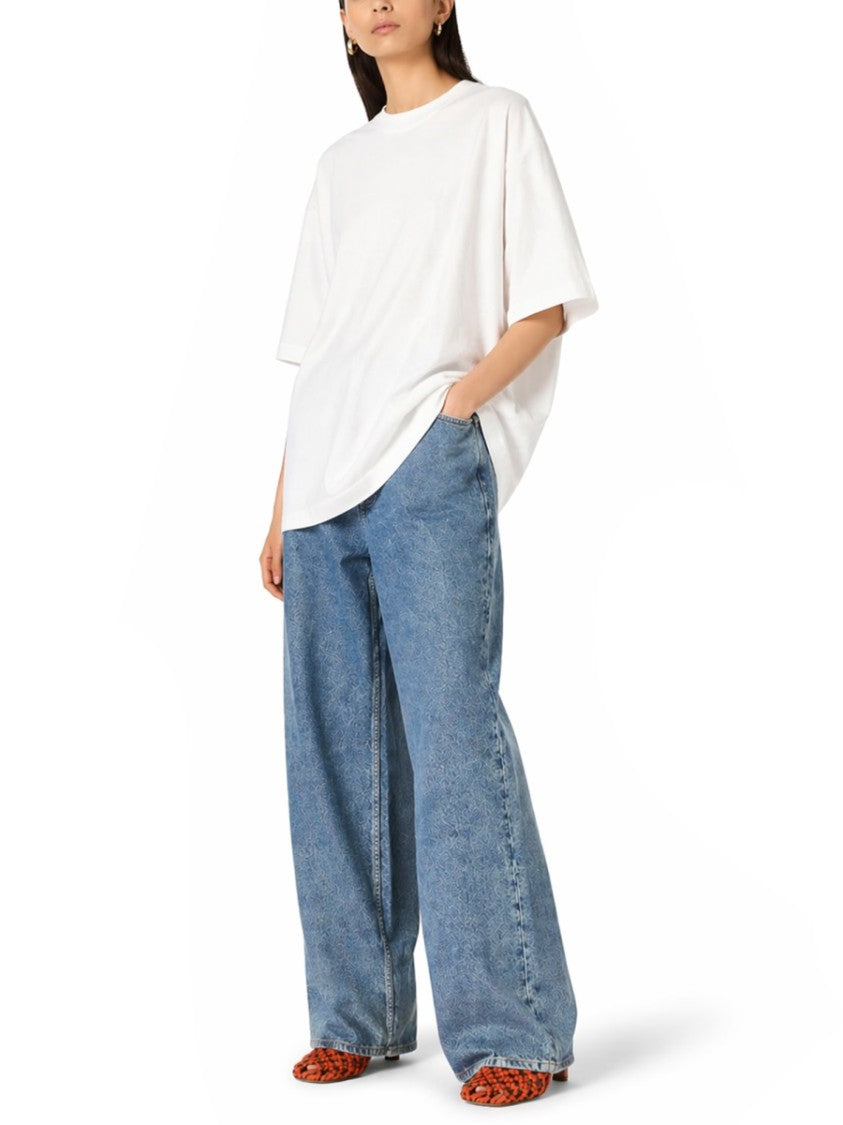 Bottega Veneta Minimalist Oversized White Cotton T-Shirt