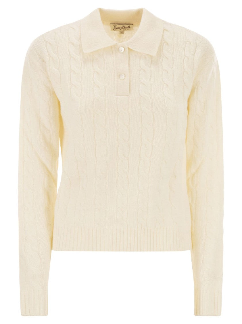 Mc2 Saint Barth Savoy - Cable Knit Wool Jumper