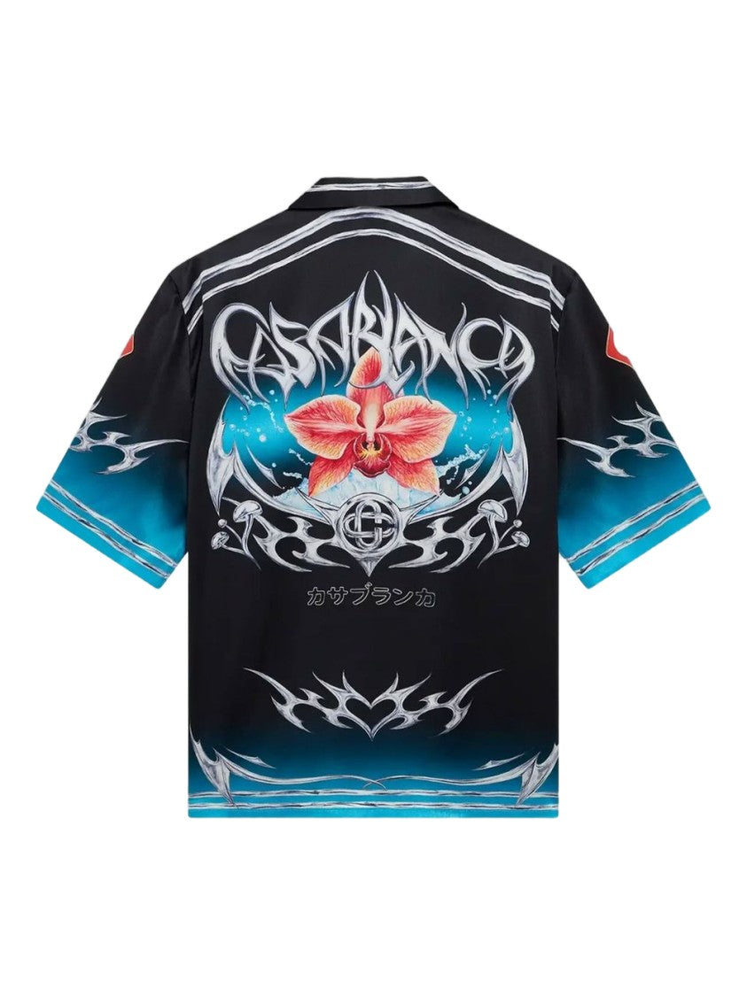 Casablanca Silk Camp Collar Shirt