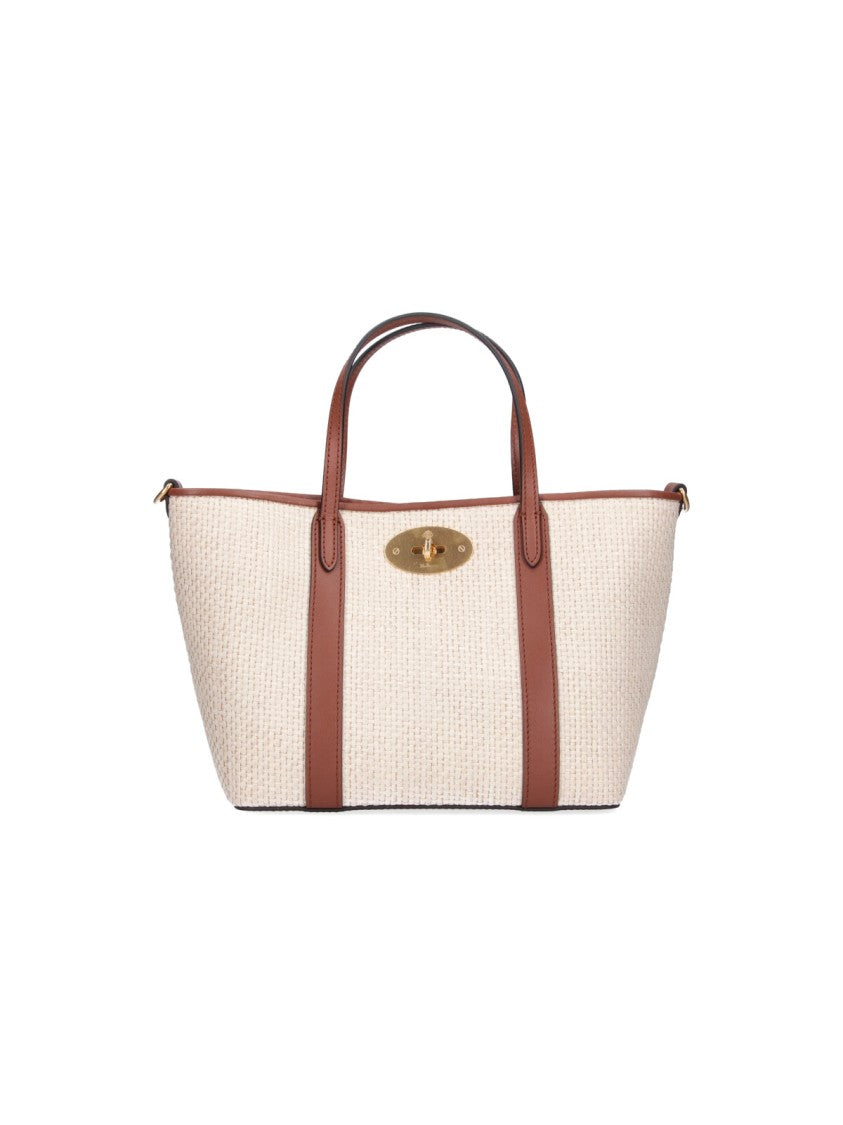 Mulberry Cream/Brown Bayswater Mini Tote Bag