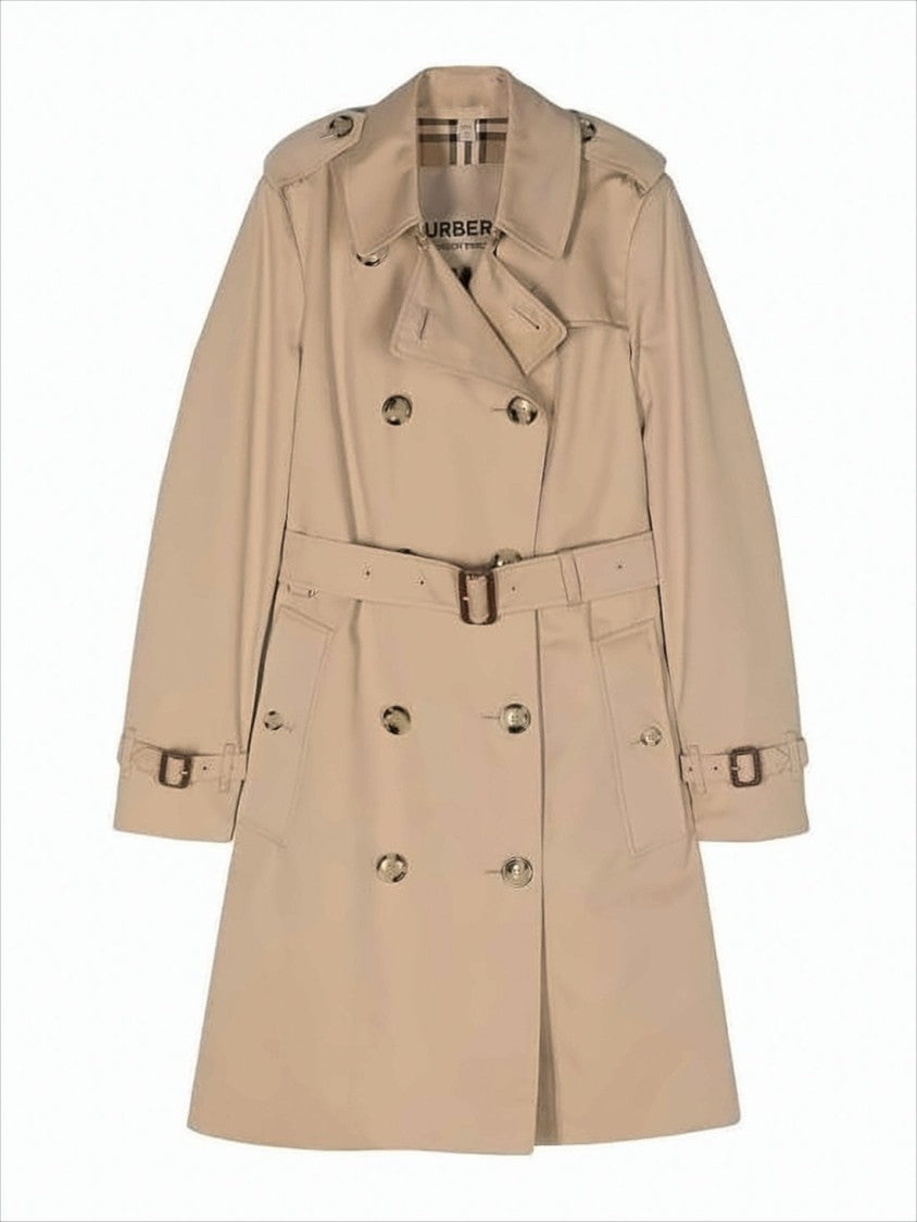 Burberry Classic Trench Coat With Double-Breasted Front