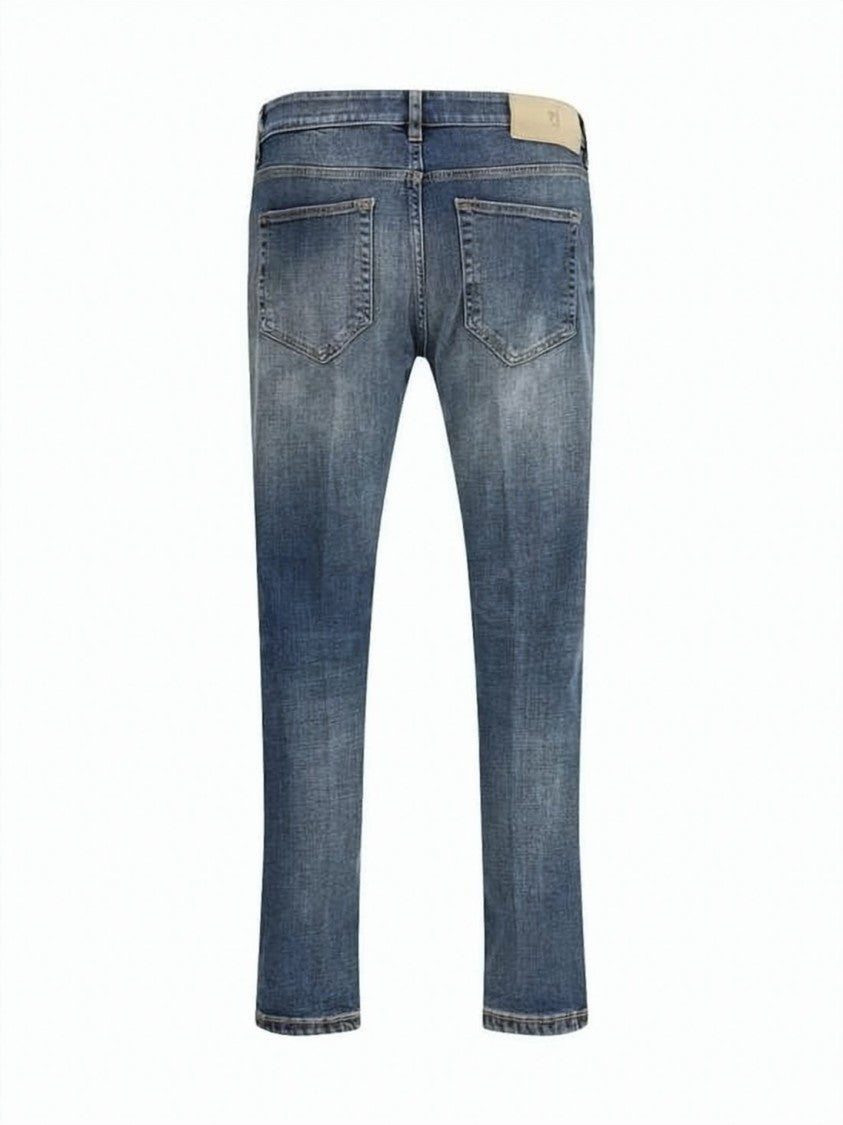 Pt Torino Classic Five-Pocket Denim Pants With Subtle Fading