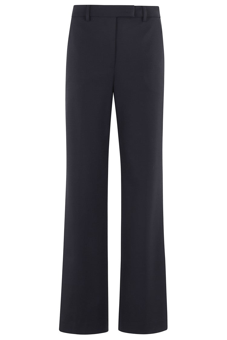 Seventy High-Waisted Blue Trousers With Four-Pocket Design