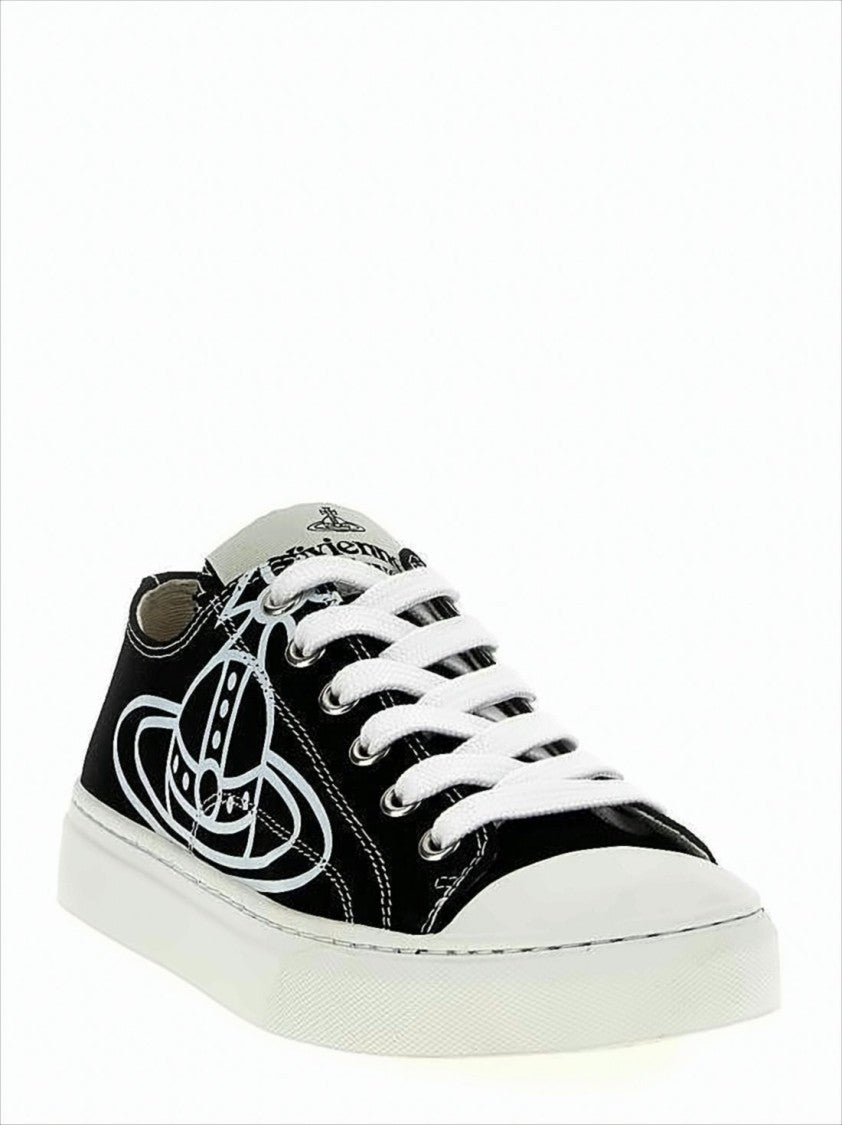 Vivienne Westwood Low-Top Sneakers With Contrasting Detail And Bold Emblem