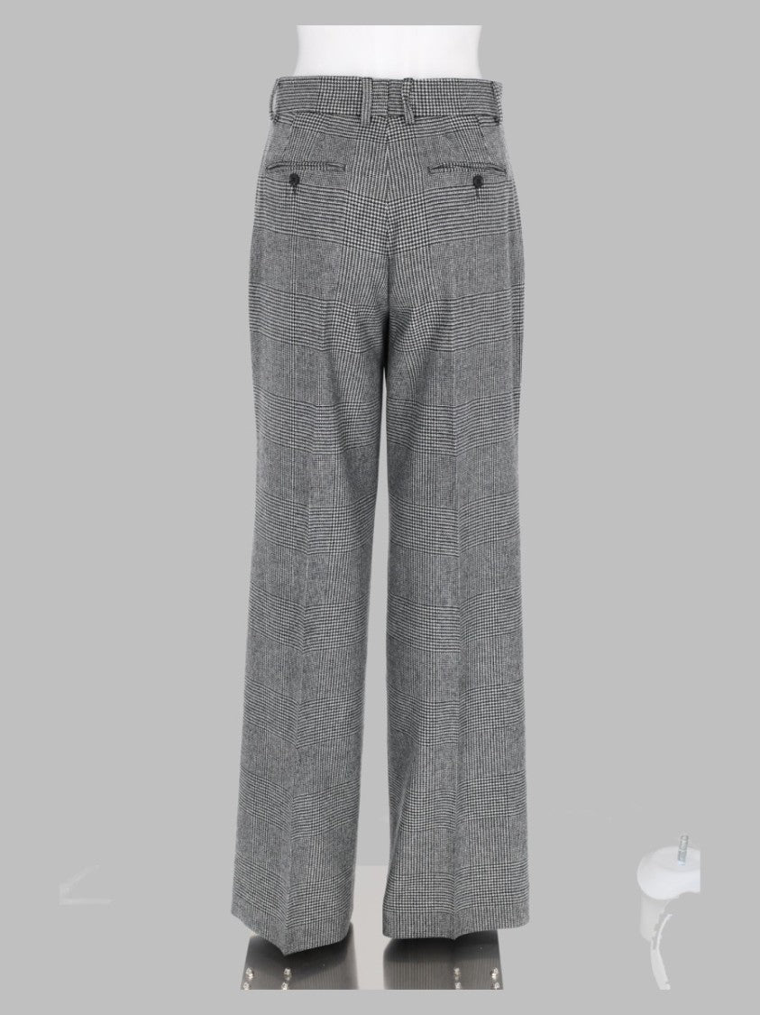 Dolce & Gabbana Wide-Leg Trousers In Textured Virgin Wool Cashmere Blend