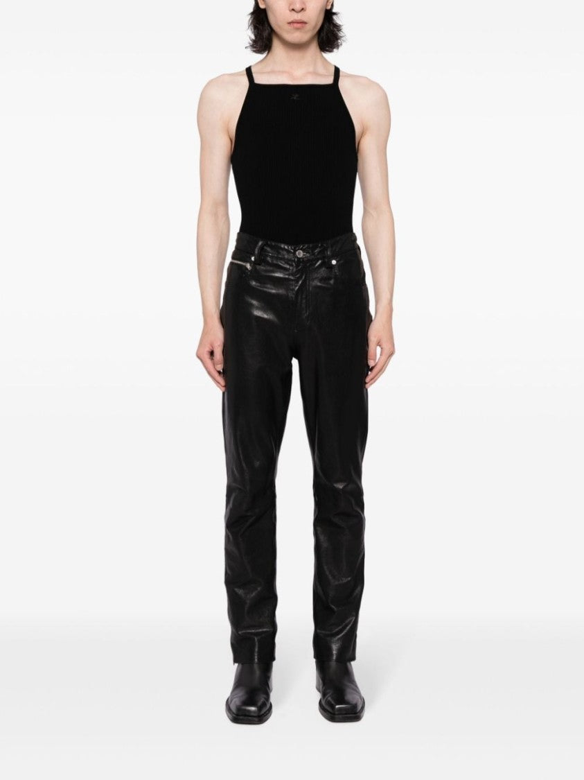 Courrèges Ribbed Knit Top