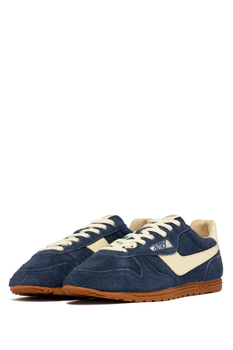 Autry Denim Windspin Suede Sneakers