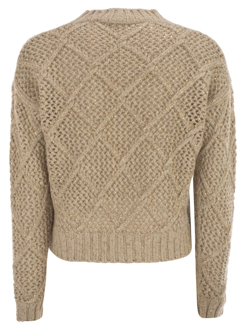 Max Mara Ellade - Boxy Wool And Cashmere Jumper With Sequins