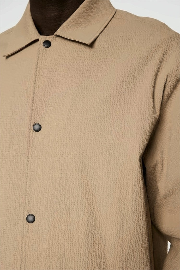 J Lindeberg Long-Sleeve Textured Shirt