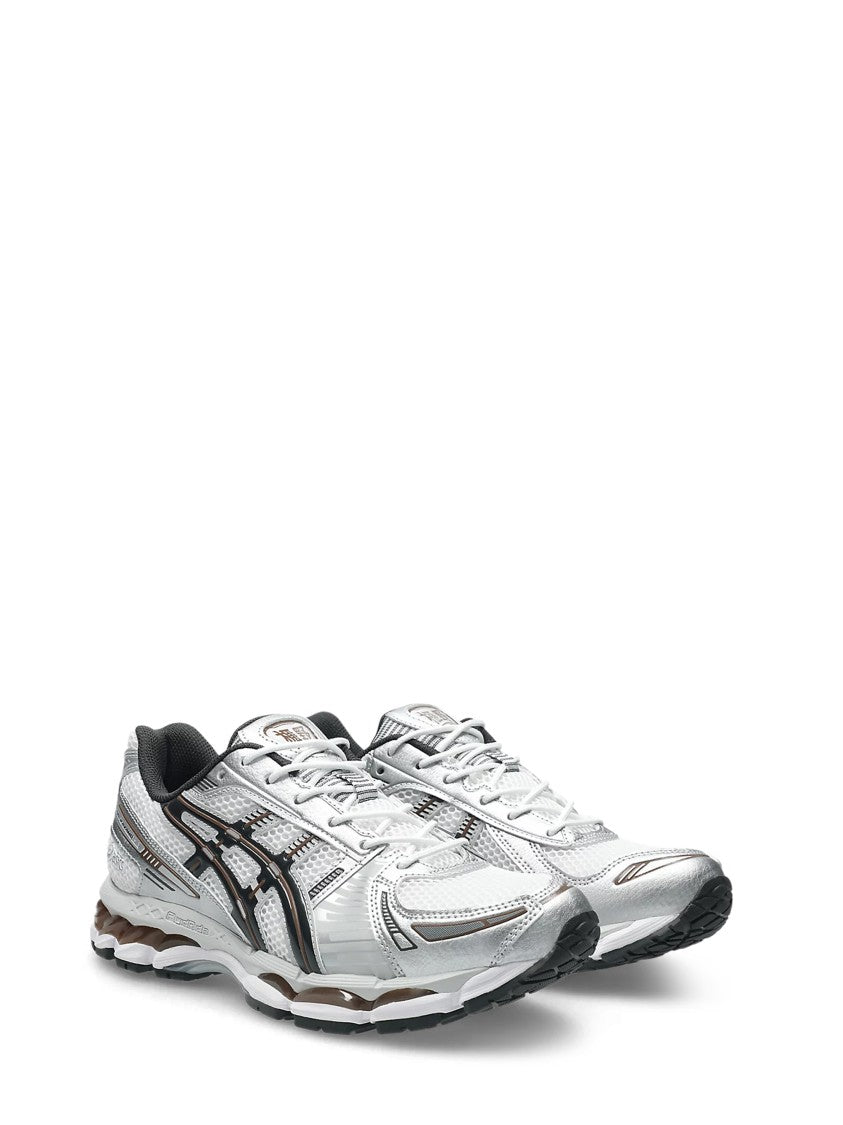 Asics Futuristic Metallic Silver Sneakers With Cushioned Sole