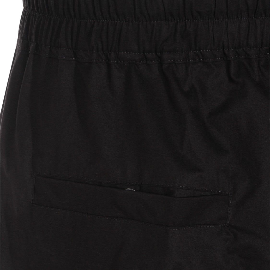 Rick Owens Wide-Leg Black Trousers With Elasticated Waistband