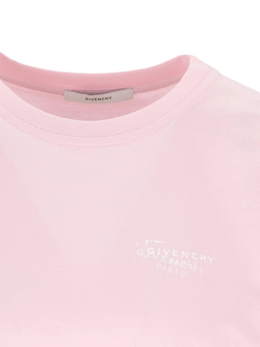 Givenchy Regular Fit Soft Pink Logo T-Shirt