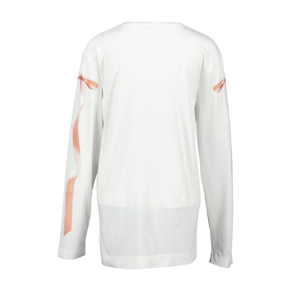 Simone Rocha Bow Tail T Shirt - Cotton - White