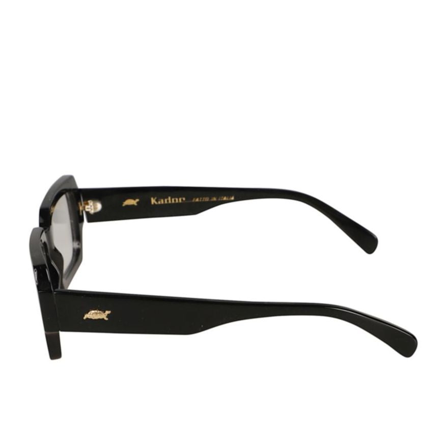 Kador Evy Bold Rectangular Frame Sunglasses With Gold Emblem