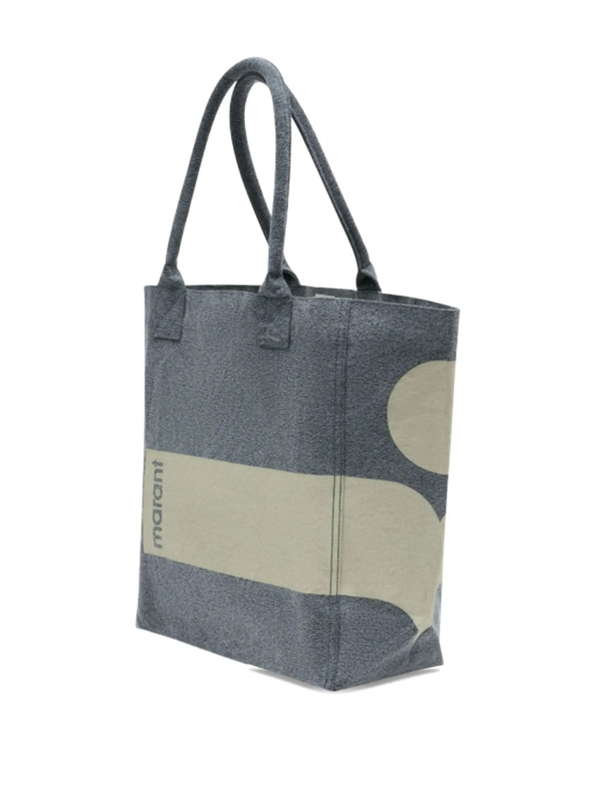 Isabel Marant Grey Yenky Textured Cotton Tote