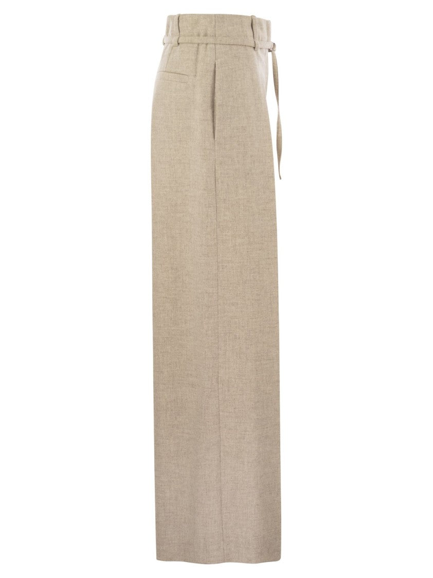 Brunello Cucinelli Virgin Wool And Cashmere Trousers