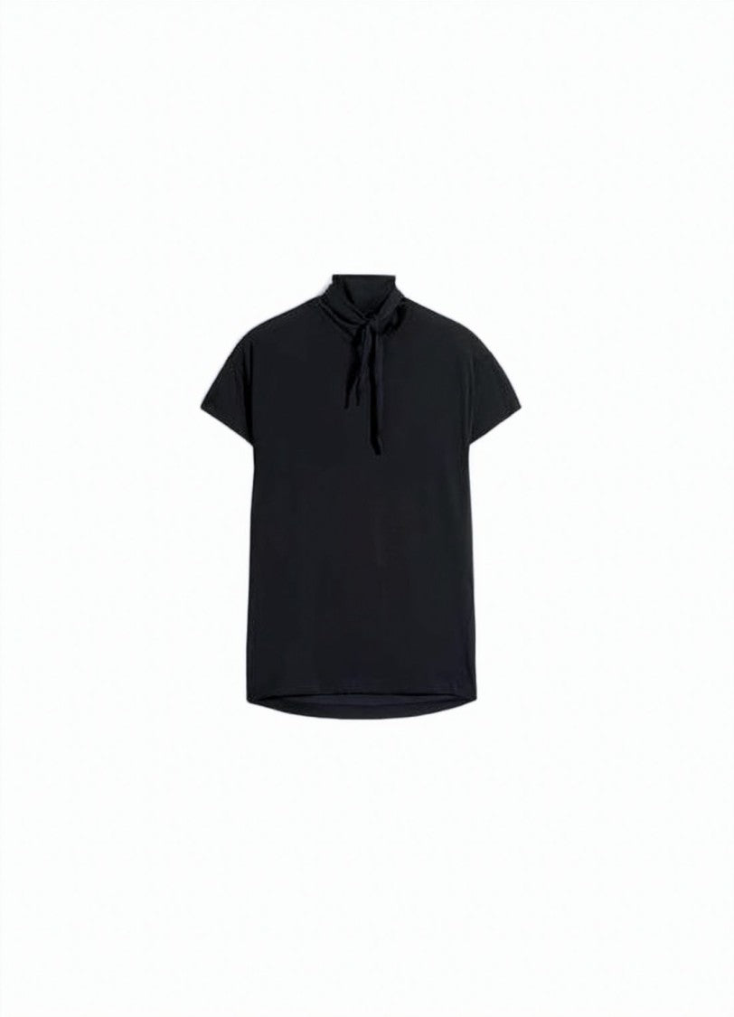 Lemaire Short-Sleeved Top With Tied Neckline