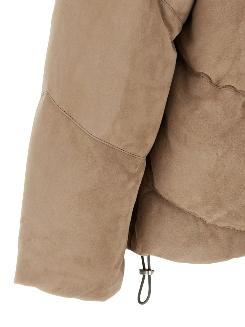 Brunello Cucinelli Suede Down Jacket