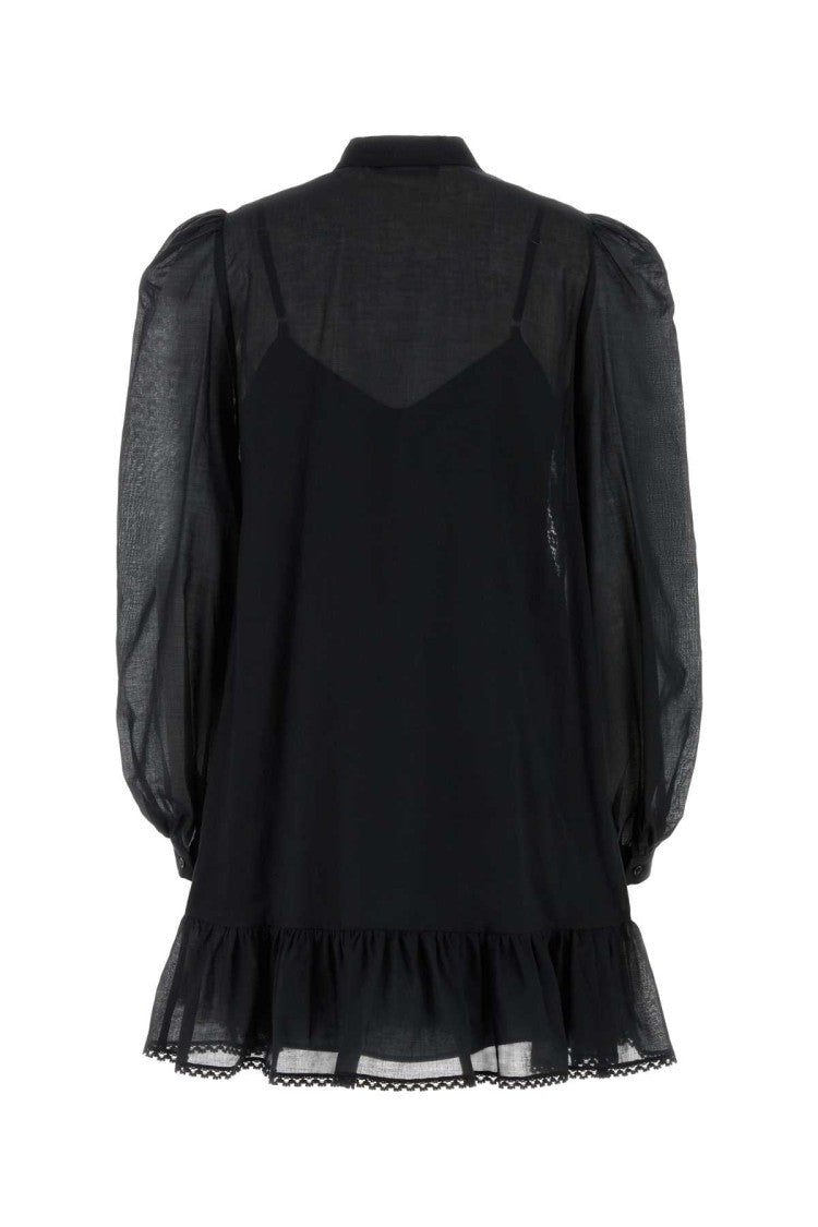 Weekend Black Cotton Asteri1234 Dress