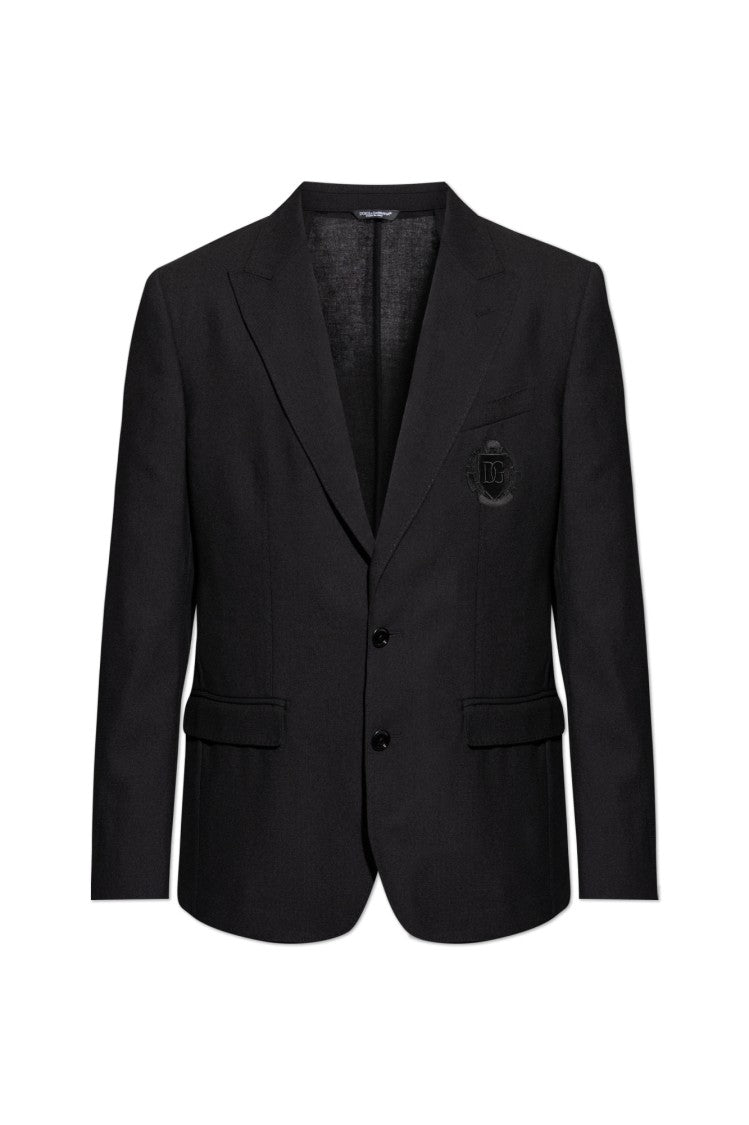 Dolce & Gabbana Deep Navy Blue Wool Blazer